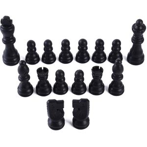 Schaakstukken Plastic Compleet Schaakstukken Internationale Woord Schaakspel Entertainment Zonder Schaakbord 81Mm Backgammon 1 Pack