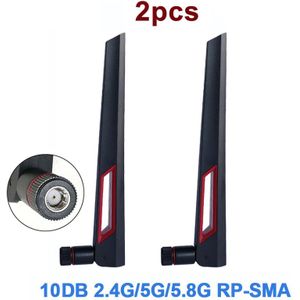 10dBi 2.4G 5.8G Dual Band Router Antenne Voor Asus AC88U AC87U Rp Sma Mannelijke Universele Antennes Versterker Wlan wifi Antenne