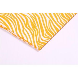 50*150Cm Zebra Patroon Geverfd Polyester Stof Bedrukte Stof Voor Hoofddeksels Schoenen Hoeden Speelgoed Tafelkleed Ambachten Diy Handgemaakte