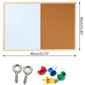 Bericht Kurk Boord Houten Frame Whiteboard Tekentafels Combinatie Bulletin Magnetische Marker Board