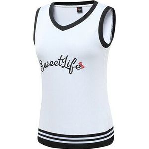 Vrouwen Mouwloze Golf Vest Dames V-hals Slim Warm Vest Training Sport Vest Comfort Sportkleding D0693