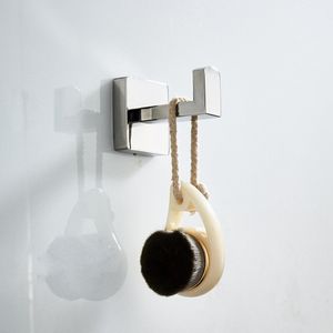 Zilver korte toiletrolhouder toiletborstel houder Moderne wandmontage rvs badkamer hardware set badkamer producten