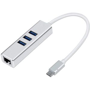 4-In-1 Usb 3.0 Naar Ethernet Adapter, met RJ45 10/100/1000 Gigabit Ethernet Adapter Ondersteuning Win 7/8/10, Mac Os, Linux