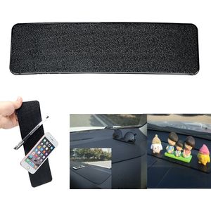 Gel Magic Non-Slip Mat Houder Anti-slip Mat Voor Telefoon Voor GPS Zwarte Auto Interieur Auto Dashboard sticky Pad Lederen Textuur PU
