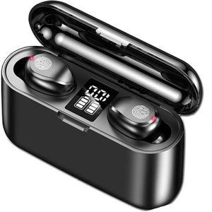 F9 Tws 5.0 Bluetooth Oortelefoon Draadloze Hoofdtelefoon Touch Control Headset Gaming Oordopjes In Ear Oortjes Met Dual-Microfoons