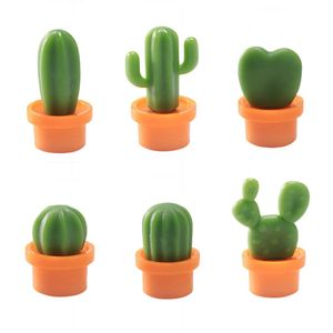 Decoratie Vintage Cactus Koelkast Stickers Groene Plant Magnetische Gesp Magnetische Stickers 6 Pc Декор Дома Новый Год