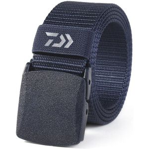 Daiwa Modieuze Heren Riem Outdoor Sport Nylon Iron-Gratis Metalen Plastic Gesp Casual Stof Riem Multicolor riem