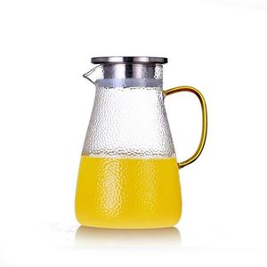 Transparant Glas Water Kruik Waterkoker 80/350/1500/2000 Ml Met Rvs Filter Sap Thee Pot pitcher Hittebestendige Karaf