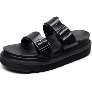 Vrouwen Sandalen Myles Platform Glijbaan Doc Lederen Zomer Schoenen Martins Dames Gesp Casual Vrouwen Sandalen