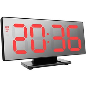 Aa 1Pc Led Digitale Wekker Multifunctionele Digitale Nachtlampje Thermometer Display Elektronische Spiegel Lamp Klok
