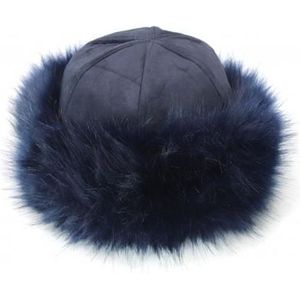 Mongoolse Mannen Vrouwen Winter Faux Fur Suède Pluizige Beanie Warme Dikke Muts Sneeuw Cap Winter Caps