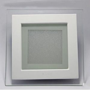 6 w 12 w 18 w led panel downlight vierkante glas cover lichten hoge heldere plafond verzonken lampen ac85-265 + driver