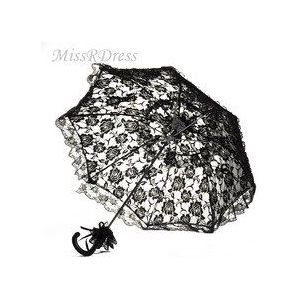 MissRDress Stijl Battenburg Handgemaakte Kant Bruiloft Paraplu Parasol Rood Of Zwart Bridal Paraplu Voor Bruiloft Accessoires JKs5