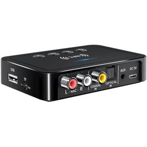 Bluetooth 5.0 Ontvanger Zender Fm Stereo Aux 3.5Mm Jack Rca Optische Draadloze Nfc Bluetooth Audio Adapter Voor Tv Pc hoofdtelefoon