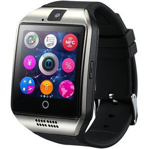 Q18s Bluetooth Slimme Horloge Ondersteuning 2G Gsm Sim-kaart Audio Camera Fitness Tracker Smartwatch Voor Android Ios Mobiele telefoon
