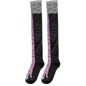 Grappige 3D Kip Teen Voeten Print Sokken Creatieve Cartoon Dier Dij Hoge Sokken Vrouwen Mannen Kip Voeten Cosplay Knie-hoge Kous