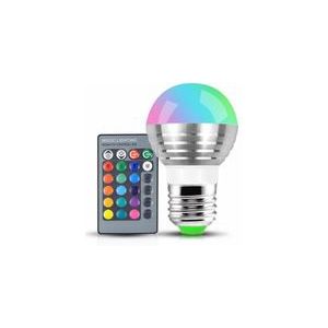 1x RGB LED gloeilamp LED nachtlampje Mooie 16 Kleuren kerst Decor Sfeer E27 85-265 V 110 V 220 V LED Spotlight + IR Remote