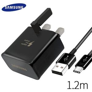 Samsung Snelle Usb Charger Galaxy Note10 Note9 S10 S9 Plus 1.2 M Usb Type C Kabel Travel Adapter Eu/us/Uk Note8 S8 C5 C7 C9pro