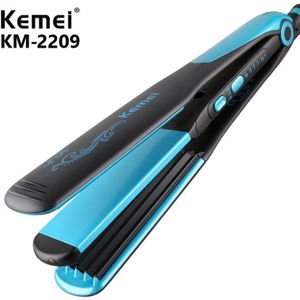 Kemei 110-240V Kemei Stijltang Professionele 2 In 1 Ionische Stijltang &amp; Curler Styling Tool Curling irons