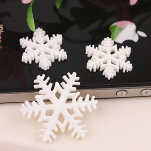 10/30 Stuks Witte Sneeuw Vlok Vrolijke Kerst Hars Plakstenen Craft Mini Kerst Decoratie Benodigdheden