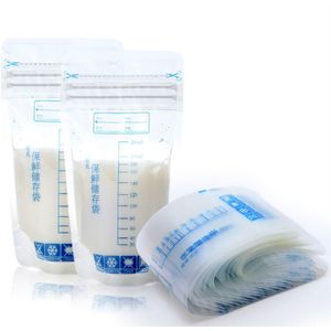 30 Stks/zak Baby Vloeibare Voedsel Opbergzakken Moedermelk Opbergtas 250 ml eenmalige Gebruik Moedermelk Vriezer tassen