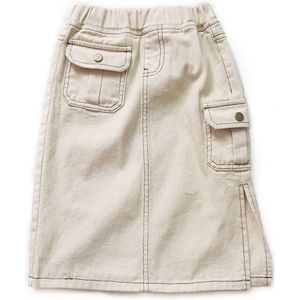 WeLaken Herfst Zakken Denim Rokken Peuter Rok Voor Meisjes Party Rok Leuke Pearl Kids Meisje Herfst Baby Meisje kleding