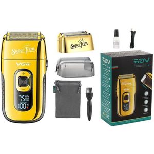 Vgr V322 Vergeldende Kaal Artefact Scheermes Digitale Display Self-Scheren Olie Head Scheerapparaat Mannen Whitening Tondeuse