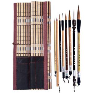 5 Stks/set Bamboe Traditionele Chinese Kalligrafie Borstels Set Schrijven Art Schilderen Leveringen