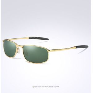 Luxe HD Gepolariseerde Zonnebril voor Heren Metalen Frame Rijden Pilot Zonnebril Brillen Mannelijke Coating Mirrored gafas de sol UV400