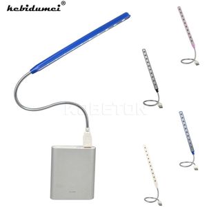 Kebidumei Flexibele Usb Led Light Computer Mini Leeslamp 10 Leds Voor Computer Notebook Laptop Desktop Pc Toetsenbord Arrvial