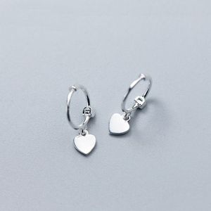 Mloveacc Echt 925 Sterling Zilveren Hart Hoepel Oorbellen Voor Charm Vrouwen Bruiloft Sterling Zilveren Sieraden