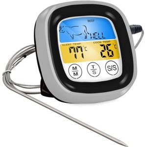 Voedsel Koken Draadloze op afstand BBQ Thermometer Met Zes Probes en Timer Voor Oven Vlees Grill Gratis App Controle