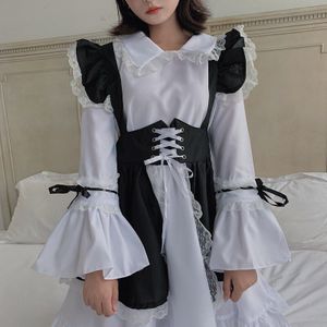 Lolita Meid Jurk Kawaii Kleding Jurk + Schort Rok Gothic Lolita Jurk Mooie Loli Japanse Cosplay Kostuum Set BL4550