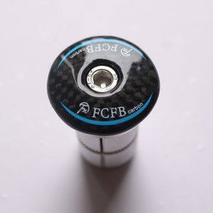 Fcfb Bike Carbon Fiber Headset Stem Top Cap Key Expander 28.6 Mm 1 1/8 Stuurbuis Plug Voor Road Mtb fiets Carbon Vork Fiets