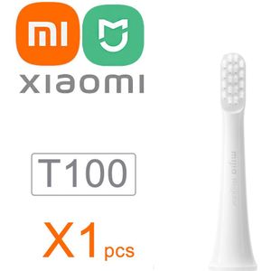 6 Pcs Xiaomi Opzetborstels T100 Mijia Vervanging Heads Elektrische Tandenborstel Mi Opzetborstels T100 Originele