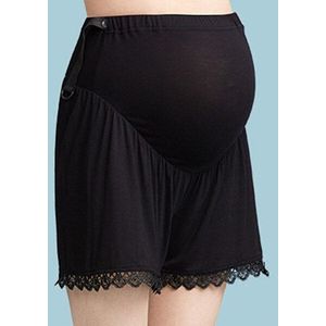 Fdfklak Zomer Legging Voor Zwangere Vrouwen Korte Kant Moederschap Leggings Zwart/Wit Zwangerschap Kleding Plus Size M-XXL F258