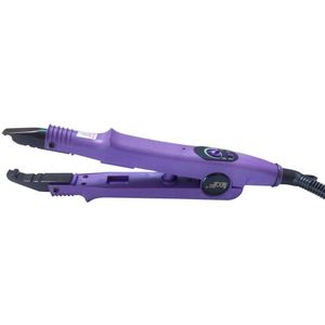 Paarse kleur VLAKKE PLAAT Fusion Hair Extension Keratine Bonding Tool Heat Iron haar connector