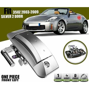 Auto Zilver Buiten Deurklink Drivers Side Front Voor Nissan 350Z 2003 80607CD41E 80607-CD40B