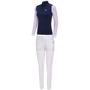 Stijl Golf Kleding Ademend T-shirt Met Witte Broek Pak Liefde Golf