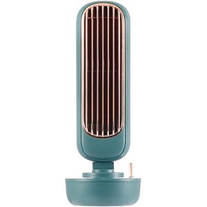 Draagbare Retro Bladeless Fan Zomer Cooling Fan Usb Airconditioner Spuiten Bevochtiging Desktop Voor Home Office Mode Fan