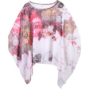 Boho Womens Cover Up Losse Bloemenprint Zomer Vrouwelijke Bloemen Kimono Vest Dames Jas Tops Plus Size
