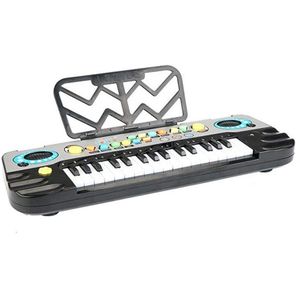 32 Toetsen Elektronische Keyboard Piano Voor Kinderen Led Muziek Draagbare Onderwijs Toetsenbord Speelgoed Met Microfoon Muziekinstrument