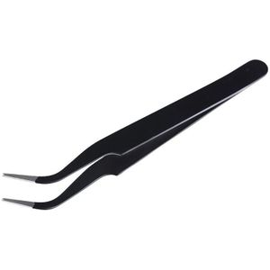 1 Pc Valse Wimper Gebogen Tip Tangen Zwarte Kleur Rhinestone Picking Tool Tweezer Gebogen Nail Tool Beauty Eye Make-Up Tool