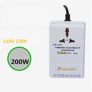 Po wer supply voltage converter 110 V naar 220 V Taiwan Verenigde Staten Japan 200 W elektrische transformator socket