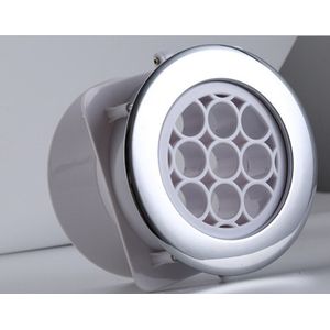 1Pc Duct Ventilator Voor Airconditioning Indoor Kantoor Keuken Sanitair Ventilator Motor Inline Duct Air Vent Fan 130*93Mm