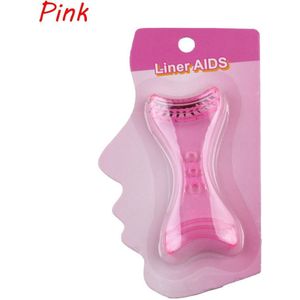 1 Pc Blauw Roze Eyeliner Model Make-Up Eye Helper Apparaat Tool Trekken Eye Liners Guide Card Mold Eyeliner Gids Oog makeup Tools