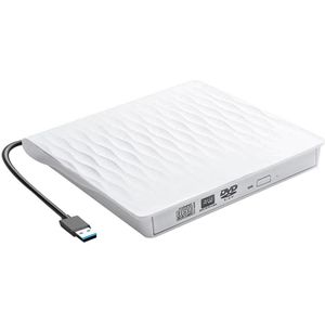 Externe Cd Dvd Drive, Usb 3.0 Slanke Draagbare Externe Cd Dvd Rewriter Brander Schrijver, hoge Snelheid Usb Optische Drive
