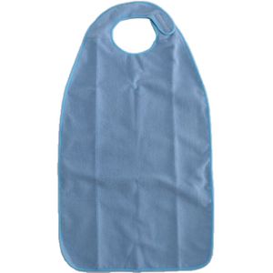 1 Pack Volwassen Bib Wasbare Herbruikbare Waterdichte Kleding Protector Voor Eten Blauw/Paars 18X34 Inch