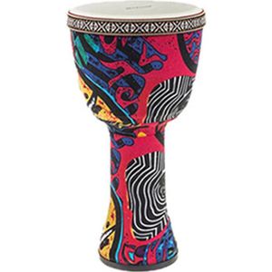 Handgeschilderde Afrikaanse Drum Ultralichte Pvc Djembe Trommel Met Synthetisch Leer Drum Hoofd Voor Kinderen Starter Beginners