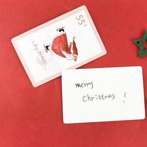 5.2*8 cm 54 stks Mini Card Vrolijke stempel kaarten Lucky Liefde valentijn Kerst Party card party uitnodiging